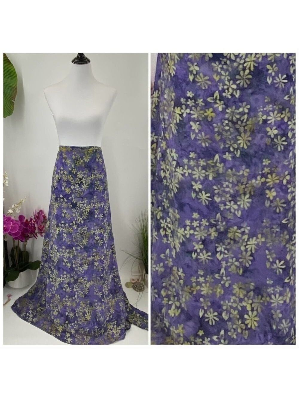 Purple/Blue/Green Hibiscus SARONG Pareo Lavalava Beach Wrap Skirt Summer  Scarf